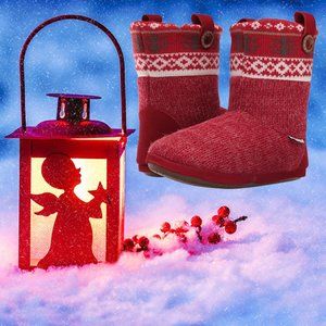 NEW Foamtreads Women's Aish House Booties Slippers Warm Boots